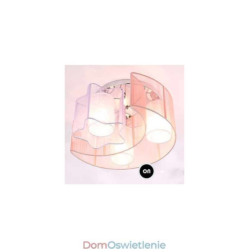 Rysowanie linii Romantyczne gwiazdy Księżyc pochłania światło kopuły lampy