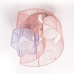 Rysowanie linii Romantyczne gwiazdy Księżyc pochłania światło kopuły lampy