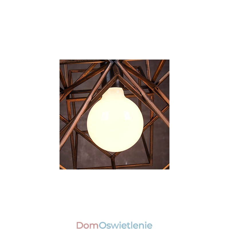 Wisząca lampa 1 światło Vintage minimalistyczny żelazny żyrandol malowany