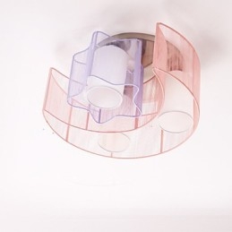 Rysowanie linii Romantyczne gwiazdy Księżyc pochłania światło kopuły lampy