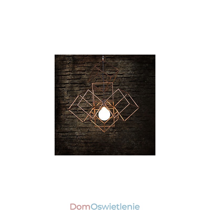 Wisząca lampa 1 światło Vintage minimalistyczny żelazny żyrandol malowany