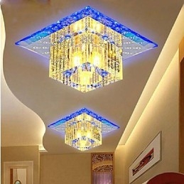 Miniaturowa kryształowa lampa sufitowa SMD 3W kreatywna lampa rurowa kolorowa kwadratowa kopuła