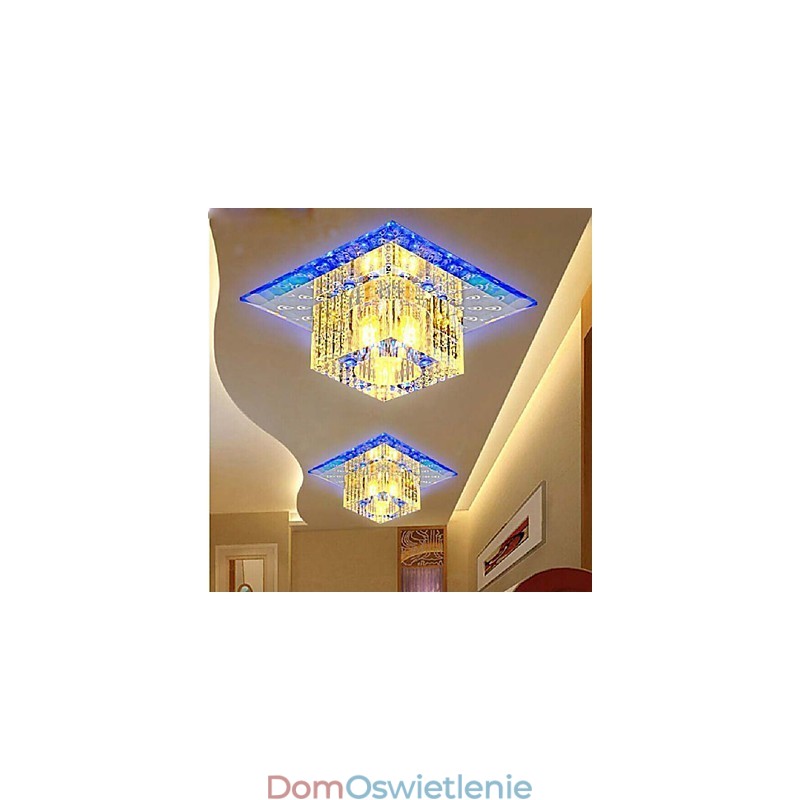 Miniaturowa kryształowa lampa sufitowa SMD 3W kreatywna lampa rurowa kolorowa kwadratowa kopuła