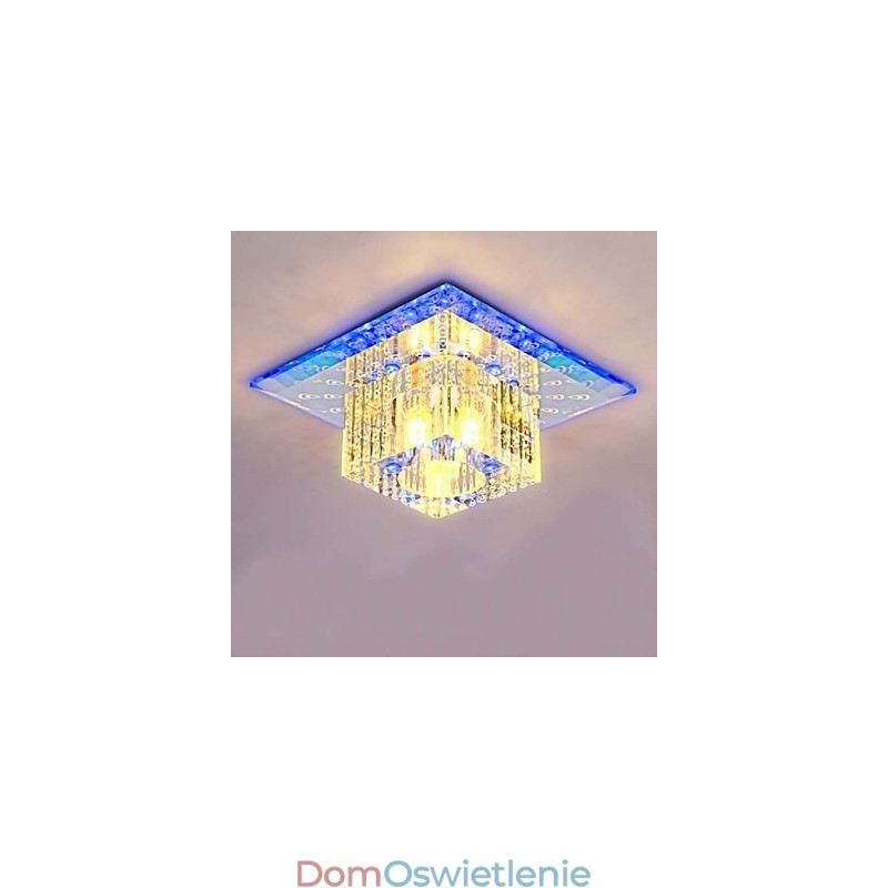 Miniaturowa kryształowa lampa sufitowa SMD 3W kreatywna lampa rurowa kolorowa kwadratowa kopuła