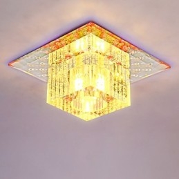 Miniaturowa kryształowa lampa sufitowa SMD 3W kreatywna lampa rurowa kolorowa kwadratowa kopuła