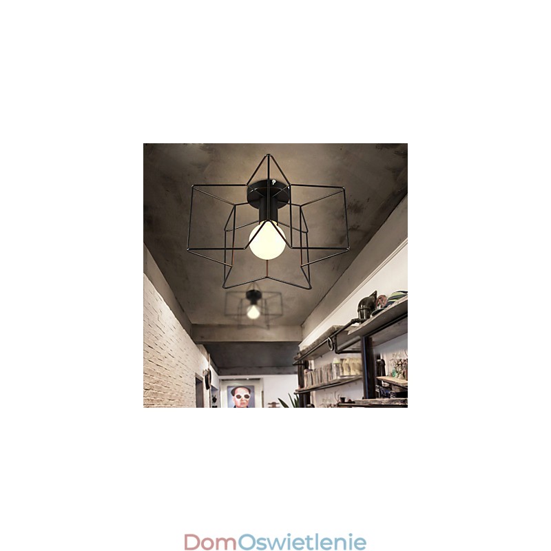 Nowoczesne, kreatywne lampy na werandę Pentagram, które pochłaniają światło kopuły