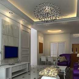 Artystyczna lampa sufitowa z 1 światłem