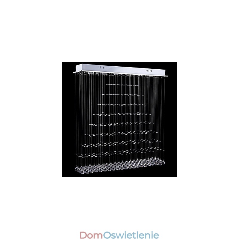 Prostokątne kryształowe żyrandole, oświetlenie sufitowe, wiszące, lampy, oprawy