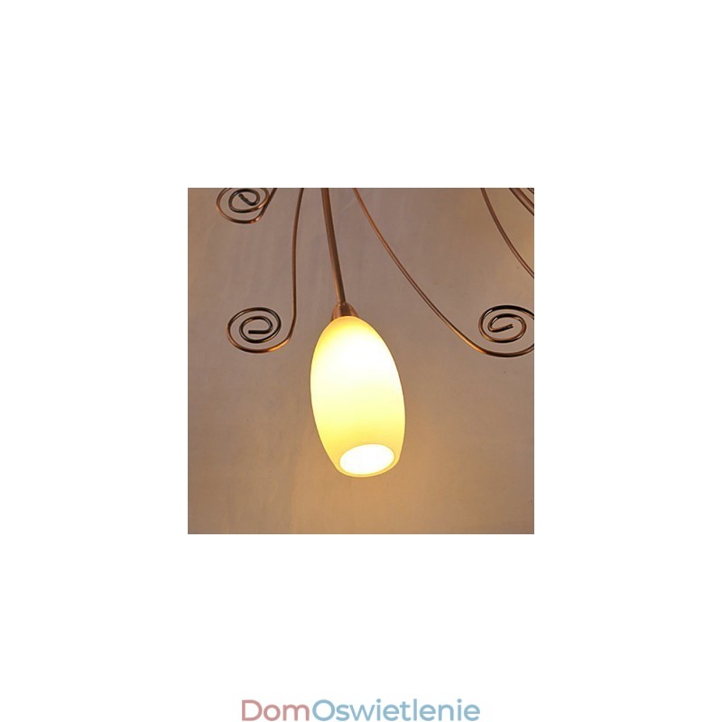 Artystyczne aluminiowe lampy montowane na płasko z 12 światłami