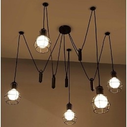 Tradycyjny Klasyczny Vintage Retro Latarnia Wiejski Mini Styl Malowanie Metalowa Lampa Wisząca Jadalnia