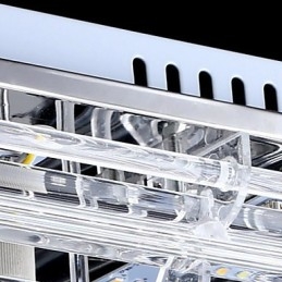 Oświetlenie wpuszczane w trzech kolorach z pilotem Nowoczesne, współczesne szkło