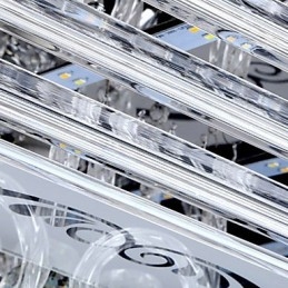 Oświetlenie wpuszczane w trzech kolorach z pilotem Nowoczesne, współczesne szkło