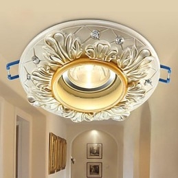 10*3,5CM Styl europejski Wiejska lampa sufitowa Absorbująca światło kopuły