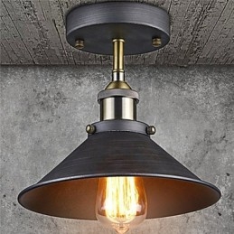 Vintage Mini Edison Lampa sufitowa 1 światło Metalowa lampa podtynkowa
