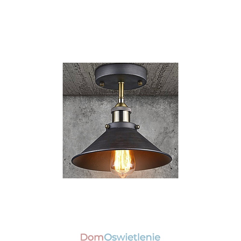 Vintage Mini Edison Lampa sufitowa 1 światło Metalowa lampa podtynkowa