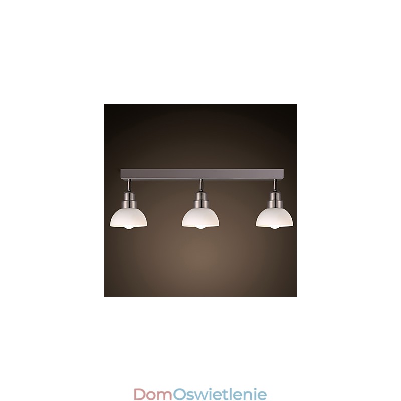 Lampa sufitowa Trinal z białą ramą szklaną i aluminiową, modna i nowoczesna