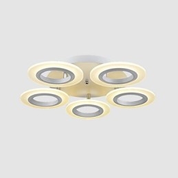 Nowoczesna lampa wisząca w kształcie okręgu z akrylu