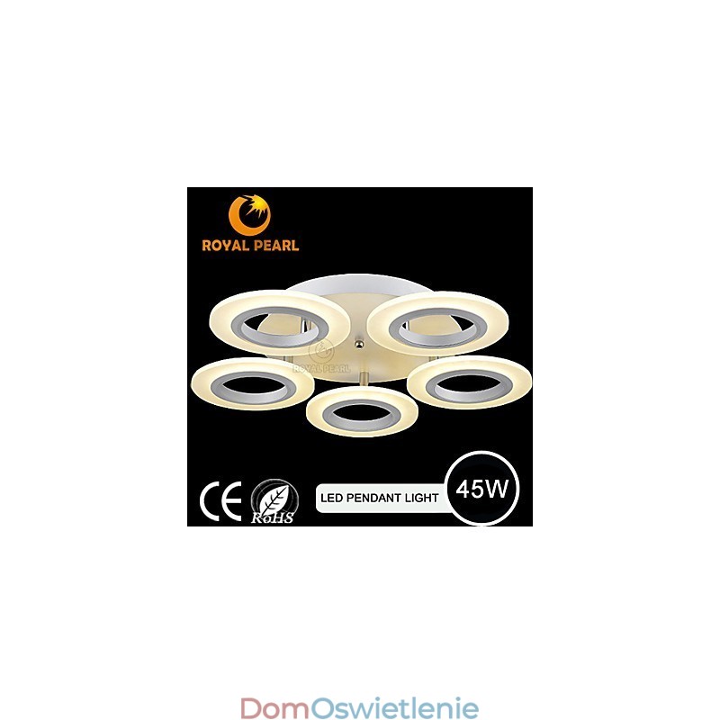 Nowoczesna lampa wisząca w kształcie okręgu z akrylu