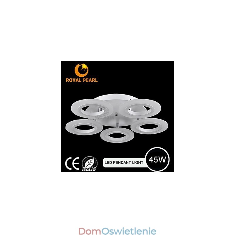 Nowoczesna lampa wisząca w kształcie okręgu z akrylu