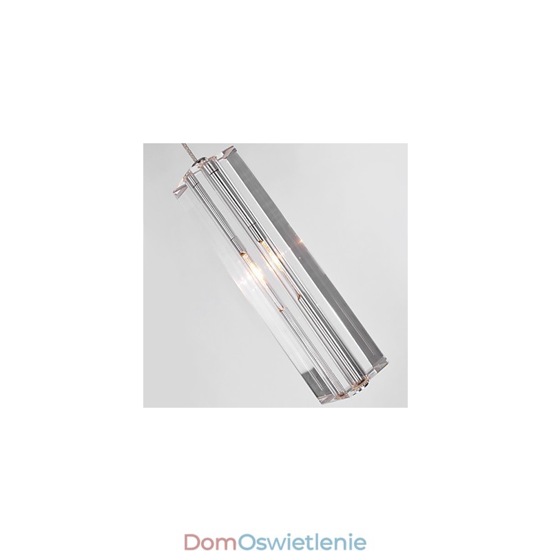 Nowoczesna współczesna wyspa kryształowa chromowana metalowa lampa wisząca