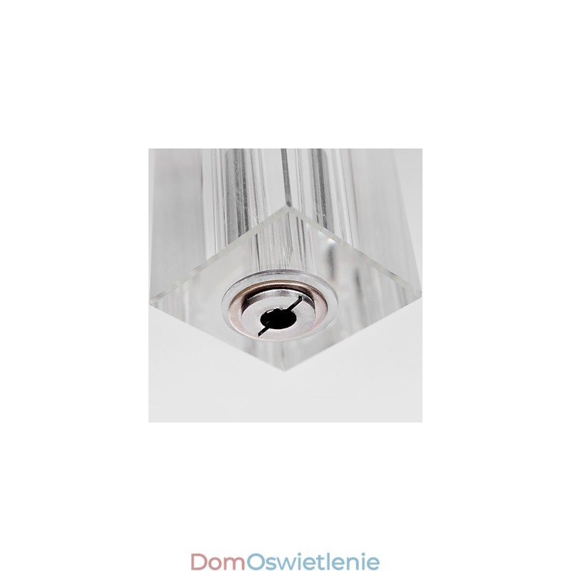 Nowoczesna współczesna wyspa kryształowa chromowana metalowa lampa wisząca