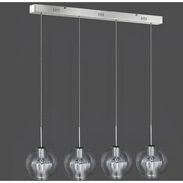 Nowoczesna współczesna tradycyjna klasyczna chromowana metalowa lampa wisząca dla dzieci 4-punktowa lampa wisząca