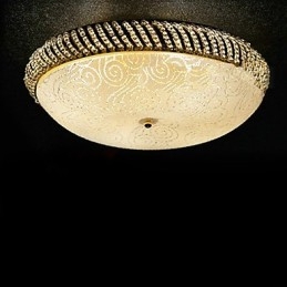 Luksusowa lampa sufitowa z 4 światłami w kolorze złotym
