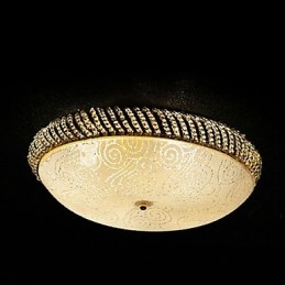 Luksusowa lampa sufitowa z 4 światłami w kolorze złotym