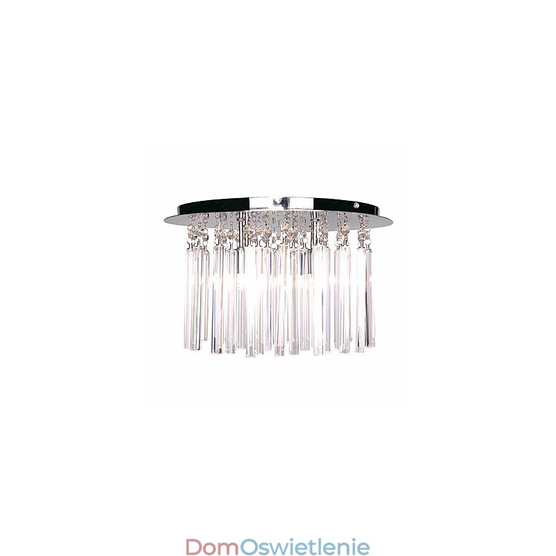 Nowoczesna lampa kryształowa półpłaska z 4 światłami (gniazdo żarówki G9)