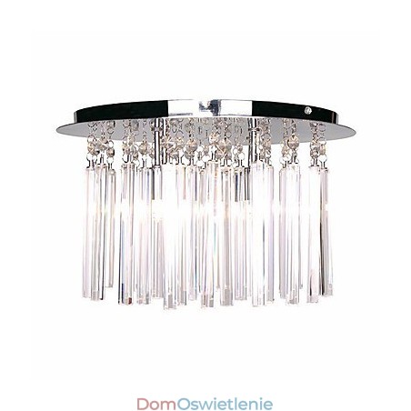 Nowoczesna lampa kryształowa półpłaska z 4 światłami (gniazdo żarówki G9) Nowoczesna lampa kryształowa półpłaska z 4 światłami (gniazdo żarówki G9)