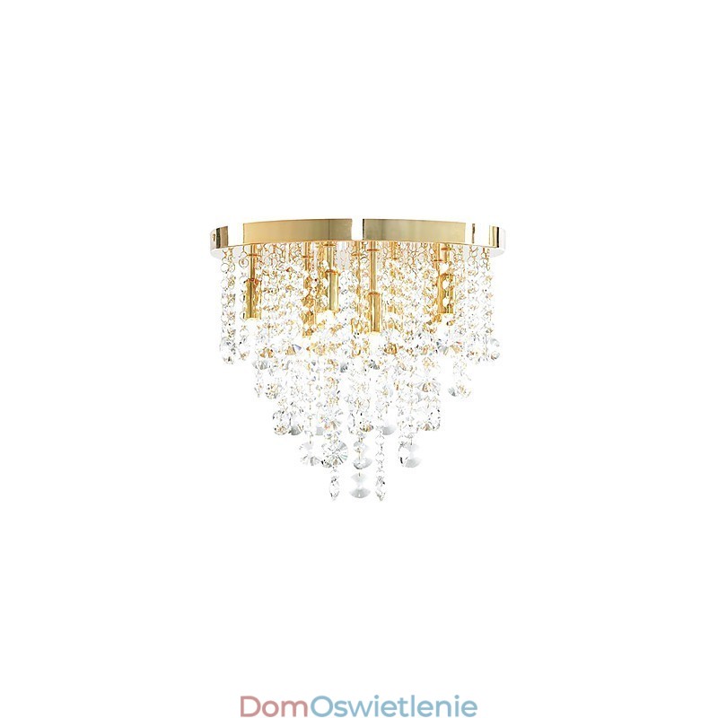 Nowoczesna lampa kryształowa półpłaska z 9 światłami (gniazdo żarówki G9)