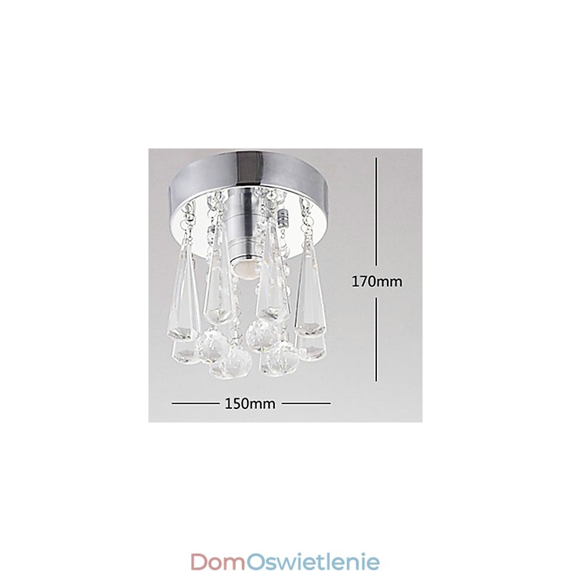 1 lampa półpłaska w krysztale