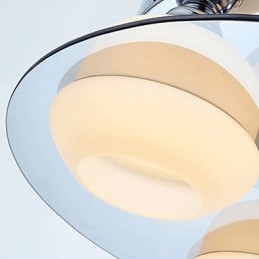 Nowoczesna lampa sufitowa, montaż na płasko, 5 świateł, współczesny metal