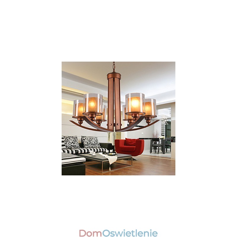 Tradycyjny Klasyczny Styl Retro Mini Malowanie Metalowego Żyrandola