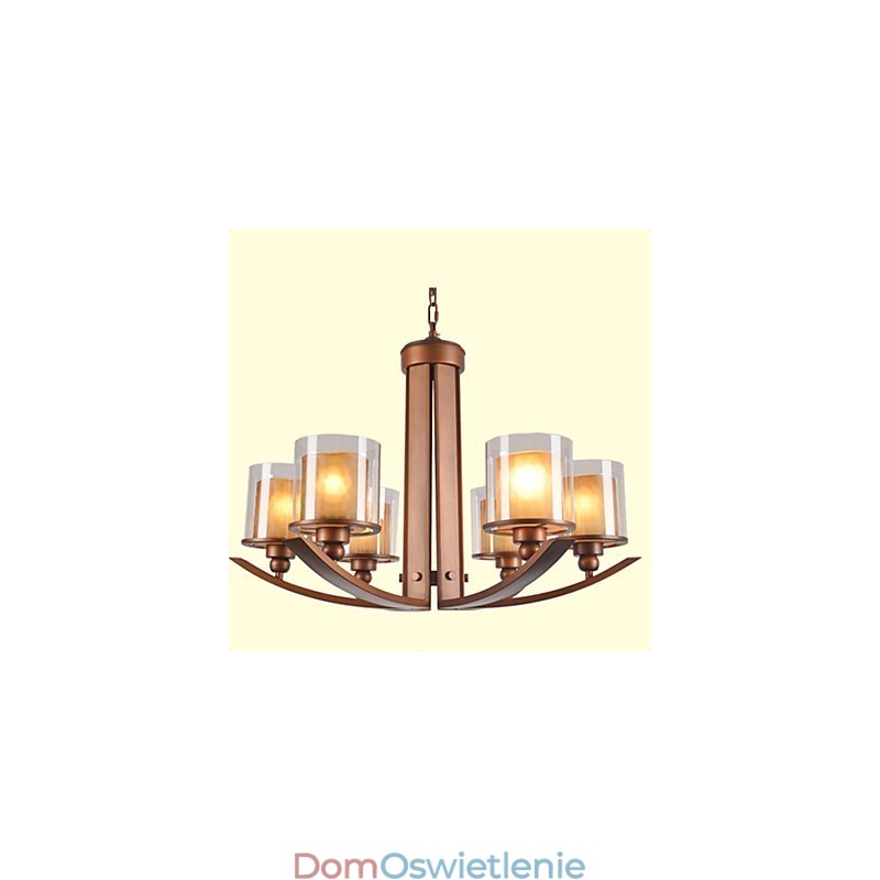 Tradycyjny Klasyczny Styl Retro Mini Malowanie Metalowego Żyrandola