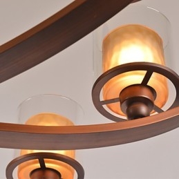 Tradycyjny Klasyczny Styl Retro Mini Malowanie Metalowego Żyrandola