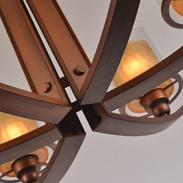 Tradycyjny Klasyczny Styl Retro Mini Malowanie Metalowego Żyrandola