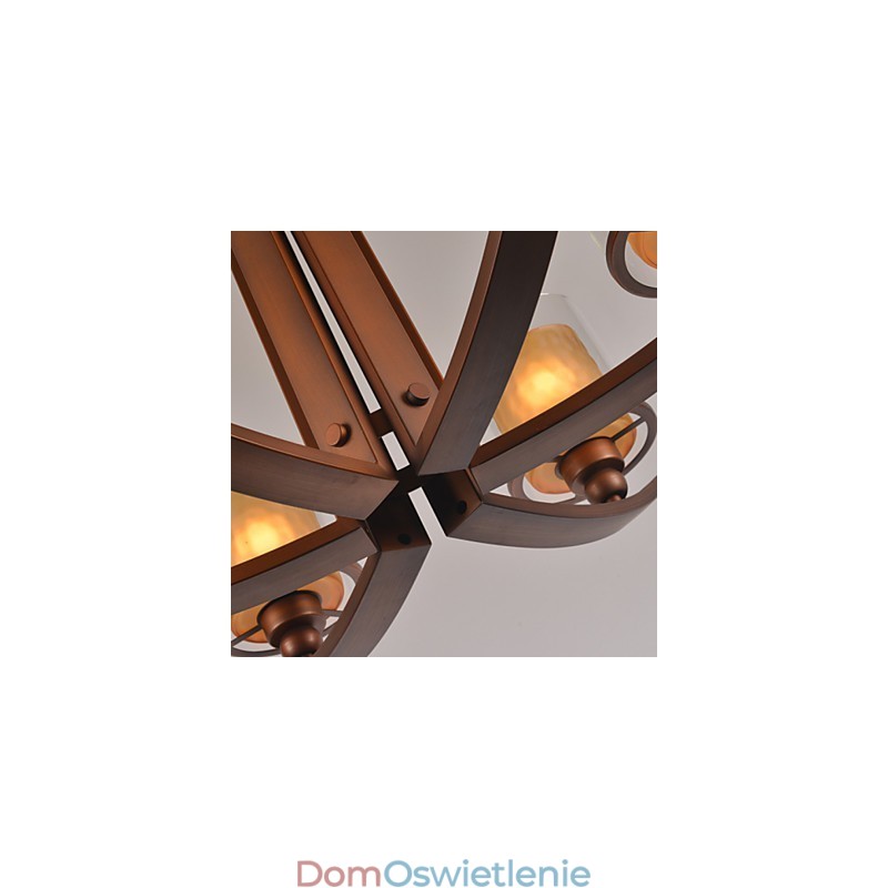 Tradycyjny Klasyczny Styl Retro Mini Malowanie Metalowego Żyrandola