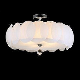 5-punktowy szklany żyrandol nowoczesna lampa wisząca rodzina