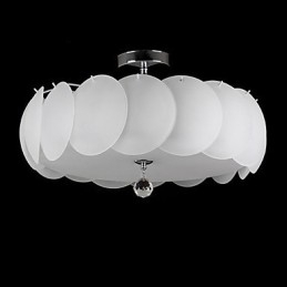 5-punktowy szklany żyrandol nowoczesna lampa wisząca rodzina
