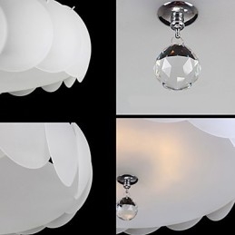 5-punktowy szklany żyrandol nowoczesna lampa wisząca rodzina