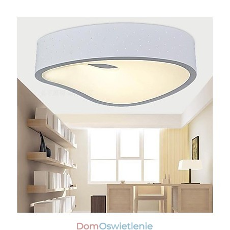 Lampy wiszące 1 światło nowoczesne białe metal i akryl Lampy wiszące 1 światło nowoczesne białe metal i akryl
