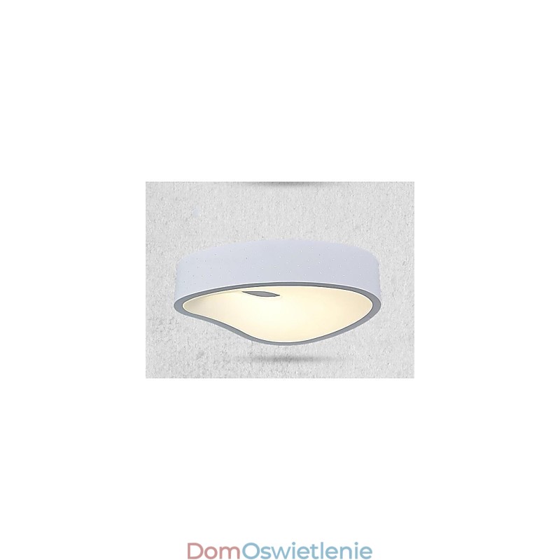 Lampy wiszące 1 światło nowoczesne białe metal i akryl