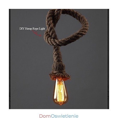 1 Światło DIY Art Hemp Rope Light Kreatywny Hemp Rope Droplight 1 Światło DIY Art Hemp Rope Light Kreatywny Hemp Rope Droplight