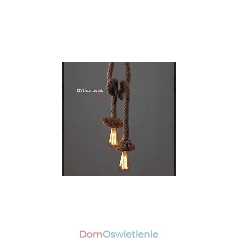 1 Światło DIY Art Hemp Rope Light Kreatywny Hemp Rope Droplight