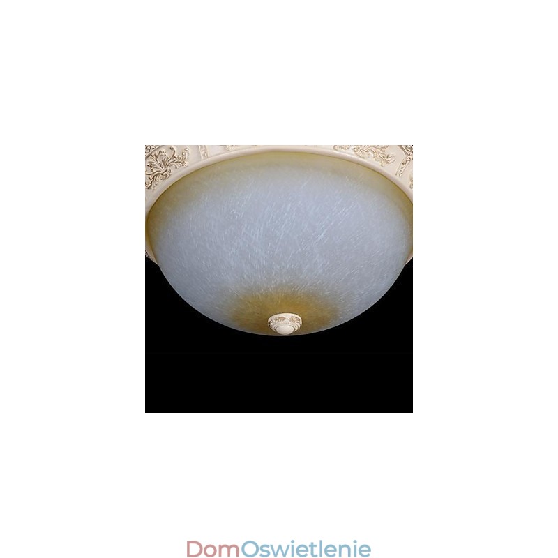 Biały montaż na płasko Jasnożółty Biały wzór żywicy szklanej Rzeźba Europejska Klasyka