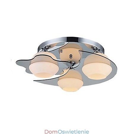 Nowoczesna lampa sufitowa, montaż na płasko, 3 światła, współczesny metal Nowoczesna lampa sufitowa, montaż na płasko, 3 światła, współczesny metal