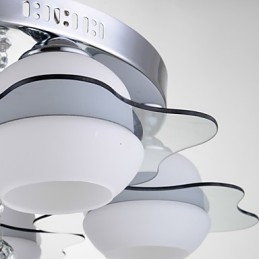 Nowoczesna lampa sufitowa, montaż na płasko, 3 światła, współczesny metal