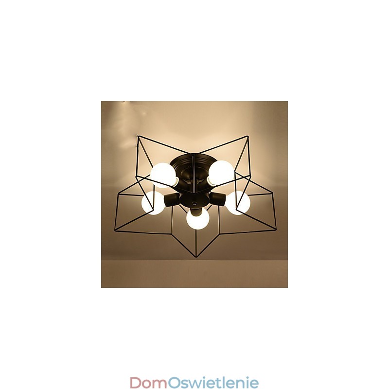 Krótkie pięcioramienne oświetlenie gwiazdy spersonalizowane nowoczesne oświetlenie sufitowe lampy do domów dla dzieci