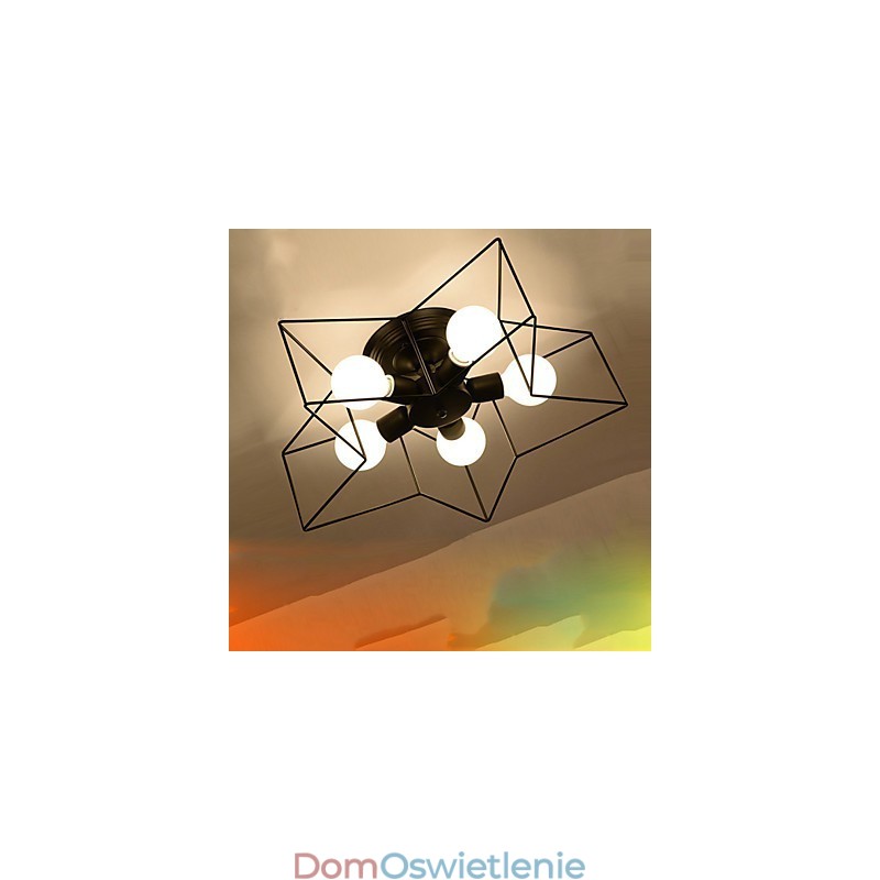 Krótkie pięcioramienne oświetlenie gwiazdy spersonalizowane nowoczesne oświetlenie sufitowe lampy do domów dla dzieci